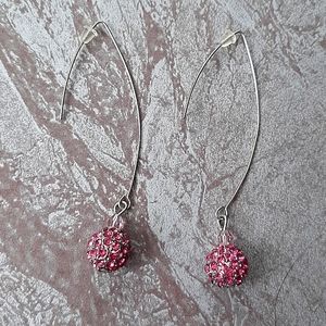 Pink Dangle Earrings